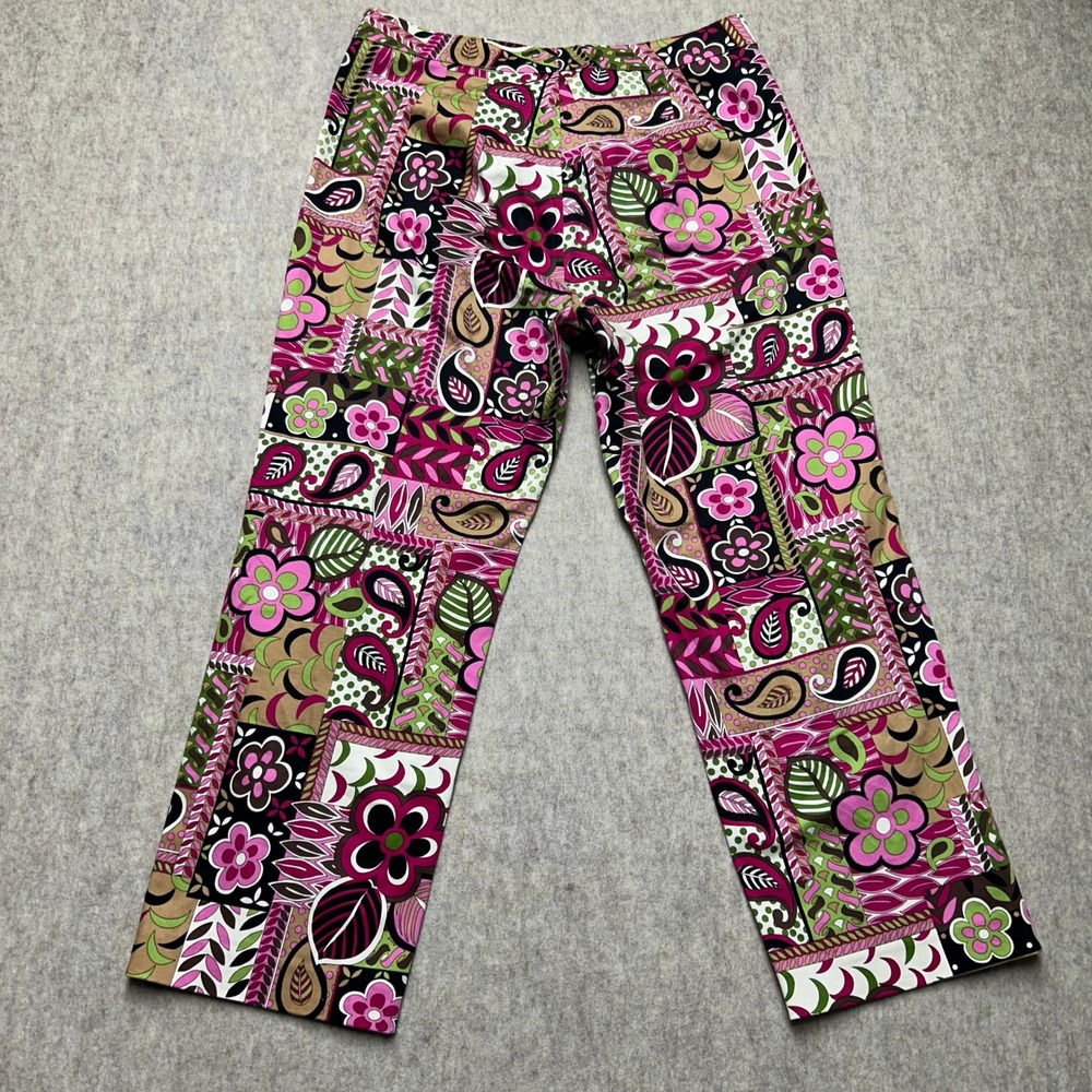 Acorn Floral Paisley Print‎ Pants Colorful Patterned Trousers
